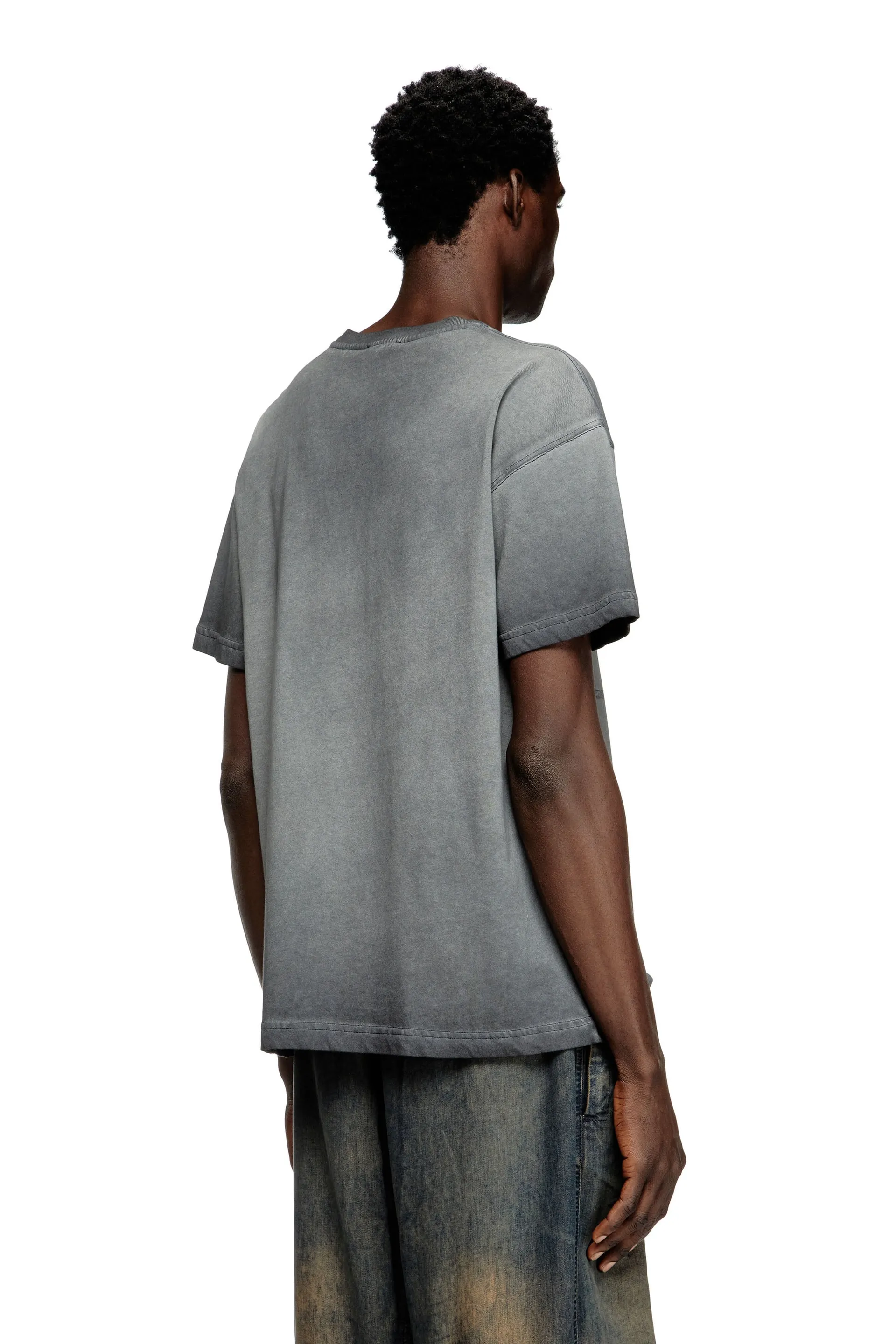 T-shirt with phoenix devoré