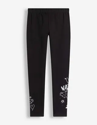 Leggings - Stampa glitterata - Nero