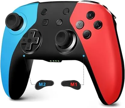 AceGamer Wireless Pro Controller for Nintendo Switch 2/Switch/Lite/OLED/Windows PC, Bluetooth Controller with Hall Effect Joysticks, Wake-up/Turbo/Dual Vibration/Macros/6-Axis Gyro/Screenshot AceGamer Wireless Pro Controller for Nintendo Switc…