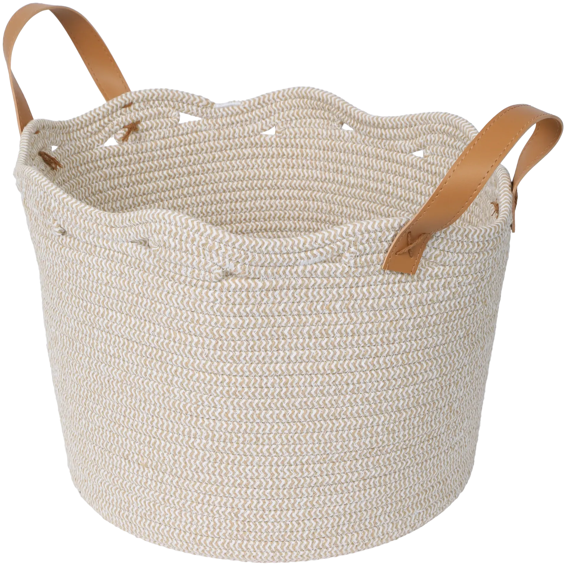 Cesta rotonda con manici