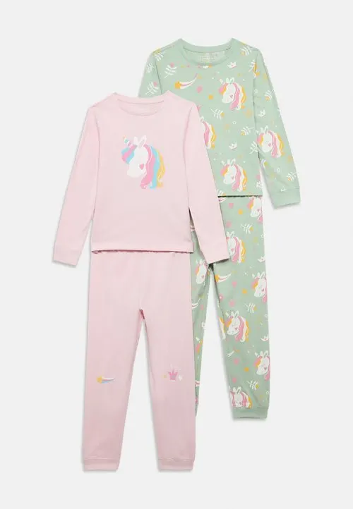 2 PACK - Nattdrakt - light pink/light green