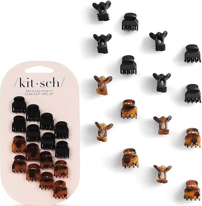 Kitsch Mini Claw Clips for Women - Stylish Small Hair Clips for Kids | Stays In Place Without Pulling or Snagging | Durable & Sturdy Plastic…