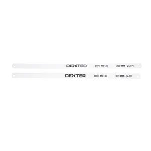 2 Lame per seghetto DEXTER in acciaio 24 denti L 300 mm