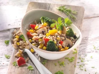 Zeleninová směs s divokou rýží