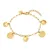 Armband in edelstaal, met hangers