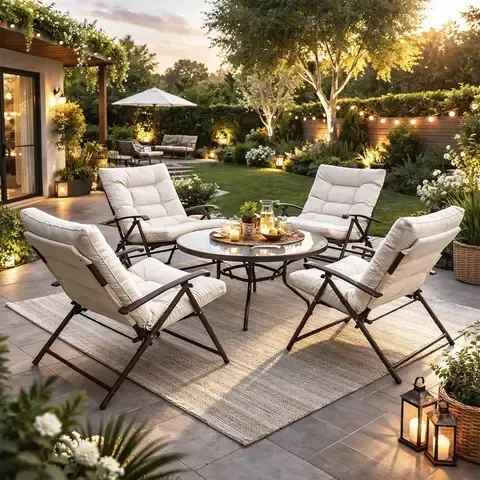 Sala de Exterior Sao Paulo Beige 4 Personas