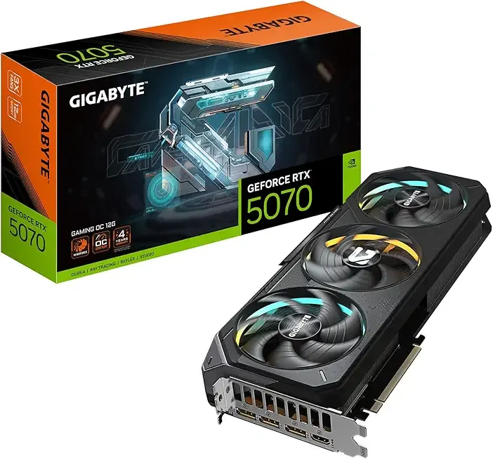 GeForce RTX 5070 Gaming OC 12G Graphics Card, 12GB 192-bit GDDR7, PCIe 5.0, WINDFORCE Cooling System, GV-N5070GAMING OC-12GD Video Card