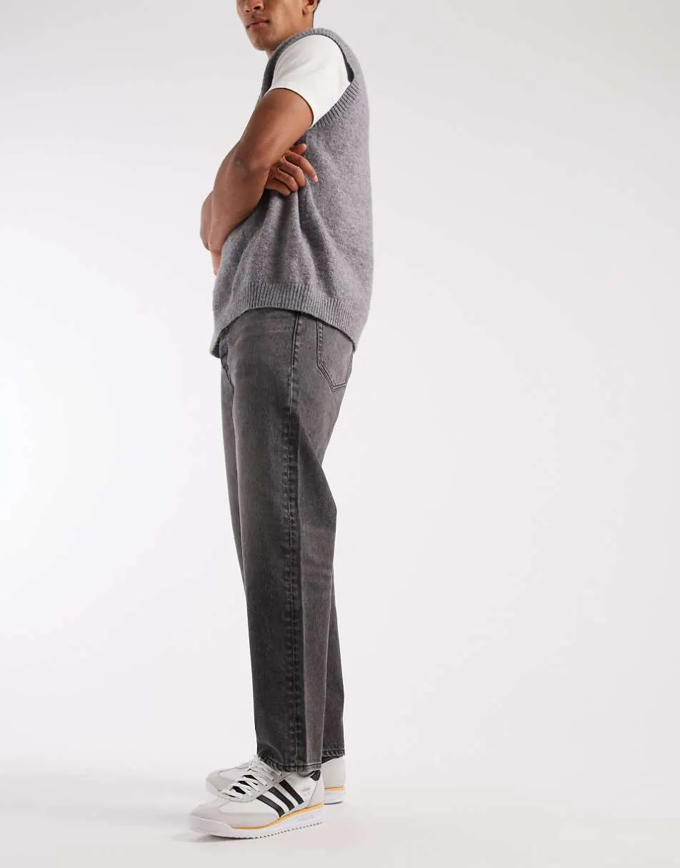 Jack & Jones Eddie loose fit jeans in washed black