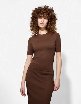 Pullover - Manica corta - marrone