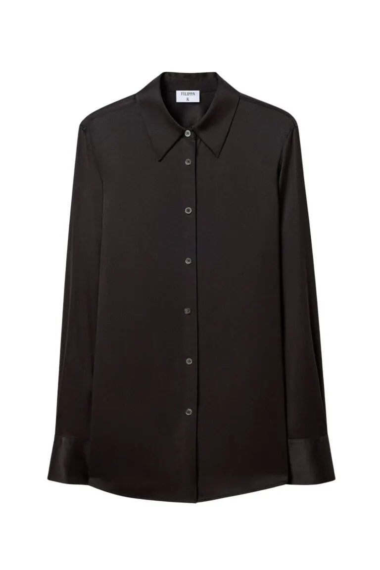 Silk Shirt - Sort