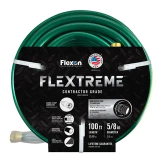 Flexon 5/8 in. x 100 ft. Contractor Grade Hose with Guard & Grip