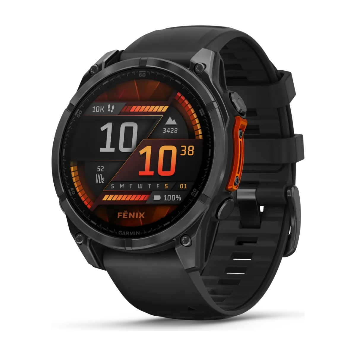 Garmin Fenix 8 47 mm GPS-smartklokke, skifergrå stål/svart