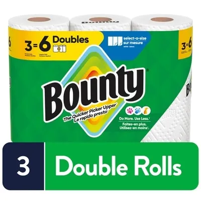 Select-a-Size Paper Towel, 3 Equal 6 Rolls, 82 Sheets per roll