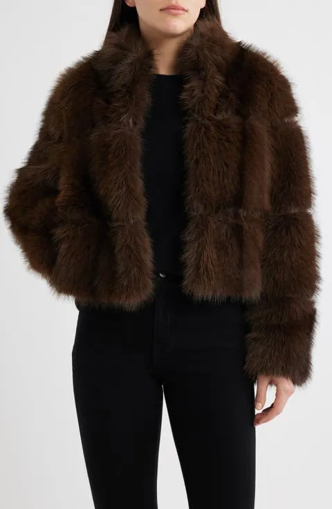 Chubby Crop Faux Fur Jacket