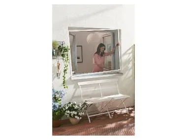 Protección contra insectos para ventanas 100 x 120 cm (blanco)