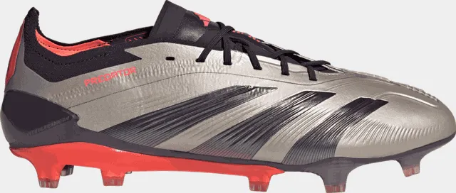 Predator Elite FG Q4 24, fotballsko gress - Sølv