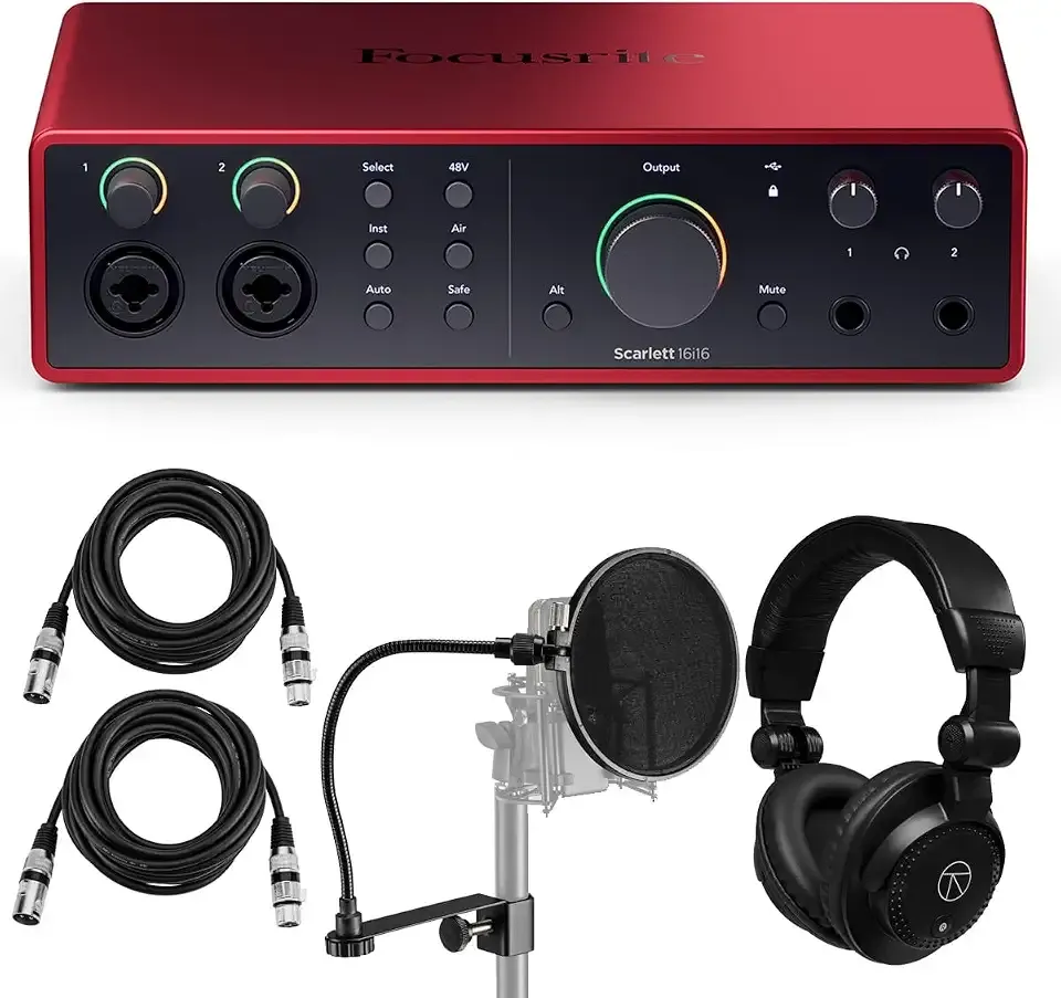 Focusrite Scarlett 16i16 4th Gen USB Audio Interface with Software Suite, B