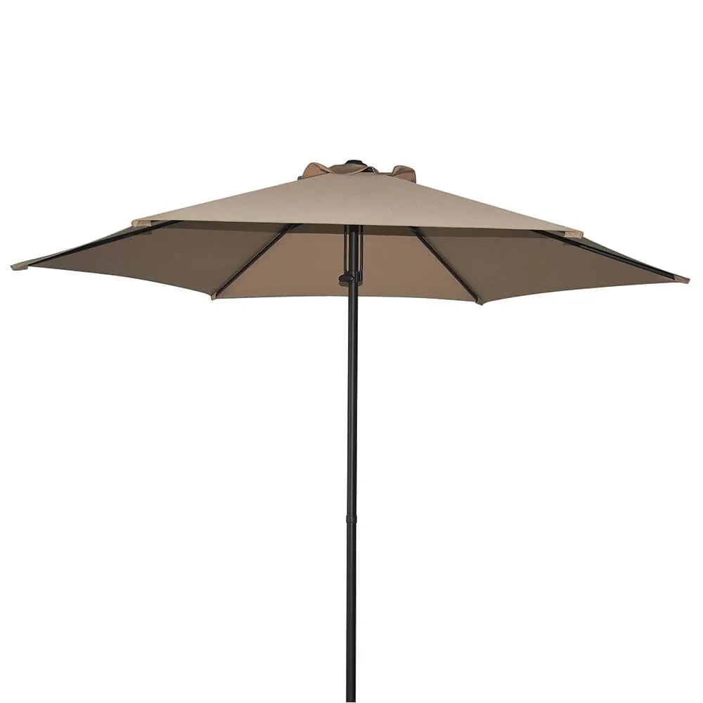 7.5' Wind Resistant Steel Patio Umbrella with Push Lift