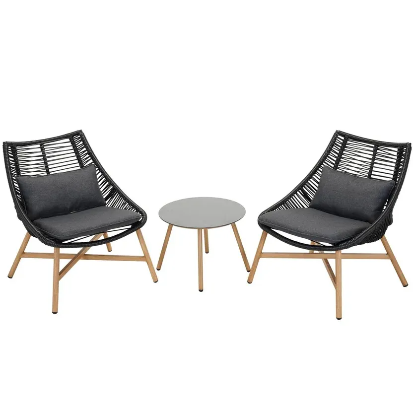 Juego de Balcón Bruselas 3 Piezas Ratán