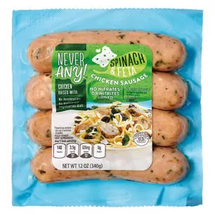 Spinach Feta Chicken Sausage, 12 oz