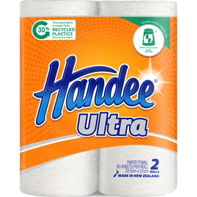 Handee White Paper Towels 2s
