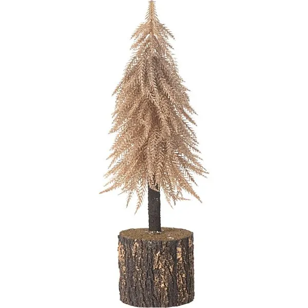 J-Line kerstboom medium kunststof koper - 45 cm - 14 cm