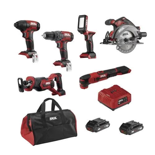 SKIL® 20-Volt Cordless 6-Tool Combo Kit