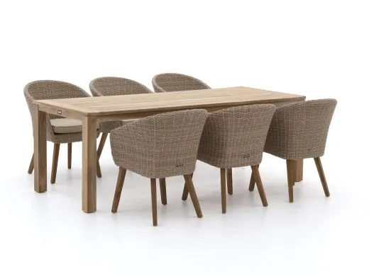 Intenso Tropea/ROUGH-S 220cm dining tuinset 7-delig