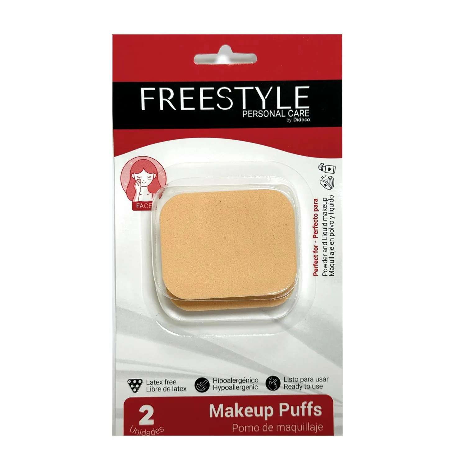 Pomo Facial Rectangular FREESTYLE Paquete Por 2 Unidades