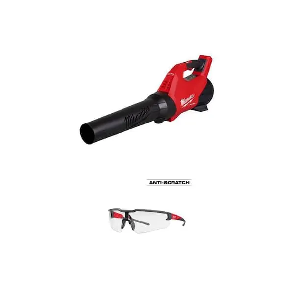 Milwaukee M18 FUEL 120 MPH 18V Blower (Tool-Only) and Clear Anti-Scratch Safety Glasses Combo
