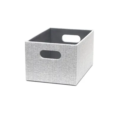 Project Source (5.47-in H x 9.17-in D) Gray Plastic Bin