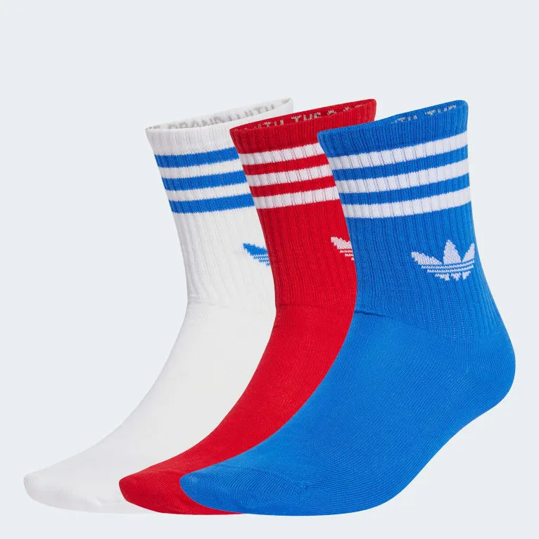 3-Stripes Crew Socks 3 Pairs