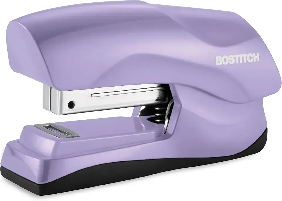 Bostitch Heavy Duty Stapler, 40 Sheet Capacity, No Jam, Purple