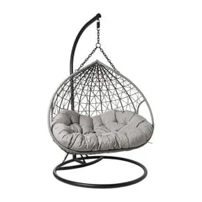 Hangstoel loveseat - grijs - ø120x200 cm