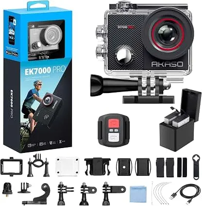AKASO EK7000 Pro 4K30fps Action Camera with Touch Sc…