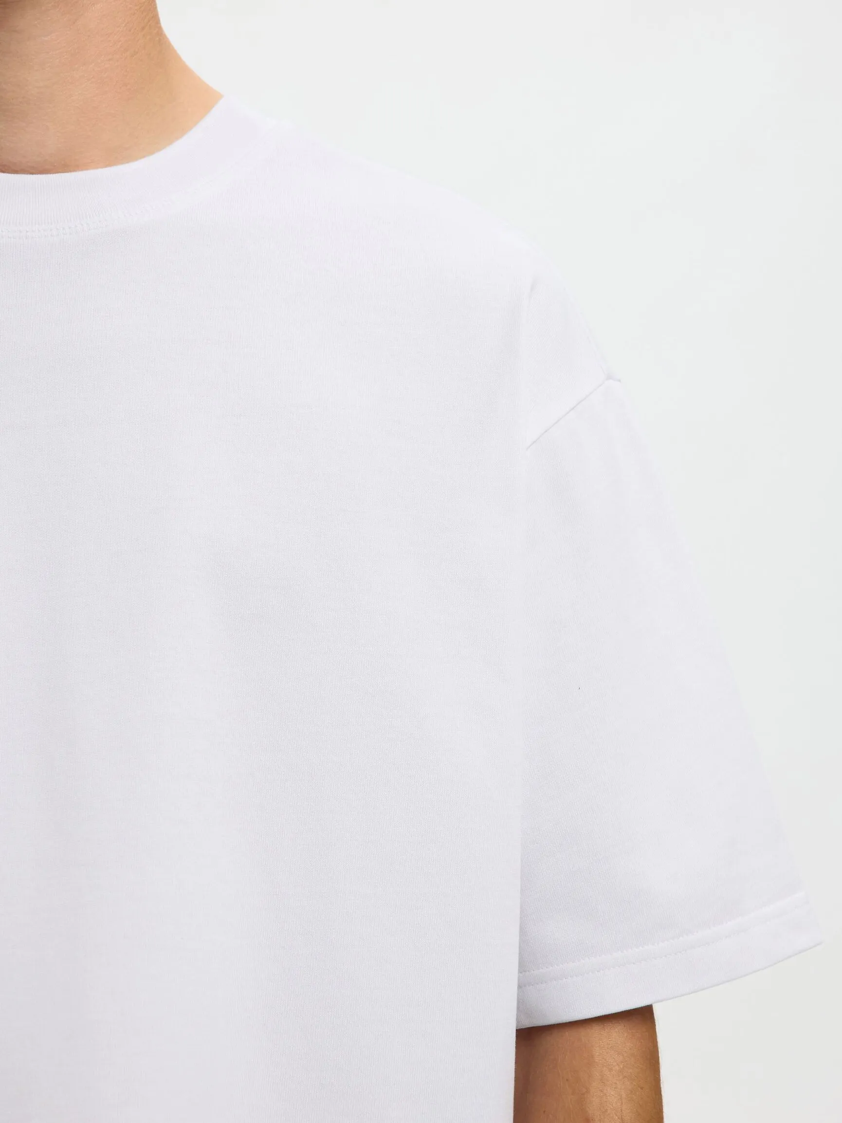 100 % BOMULL CREW NECK-T-SKJORTE