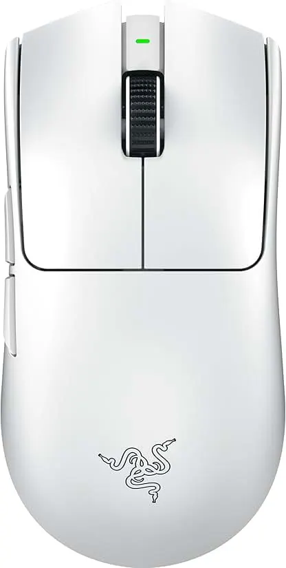 Razer Viper V3 Pro Wireless Esports Gaming Mouse: Symmetrical - 55g Lightweight - 8K Polling - 35K DPI Optical Sensor - Gen3 Optical Switches - 8 Programmable Buttons - 95 Hr Battery - White Razer Viper V3 Pro Wireless Esports Gaming Mouse: Sym…