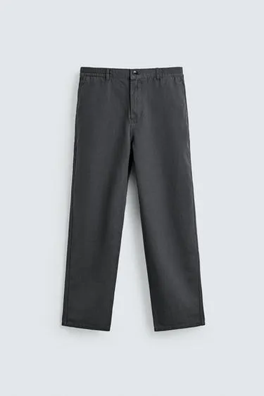 FLOWING STRAIGHT-LEG TROUSERS