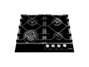 Encimera a Gas Mastermaid Ghg604A-P4Cb-N Q4 Negro Mate