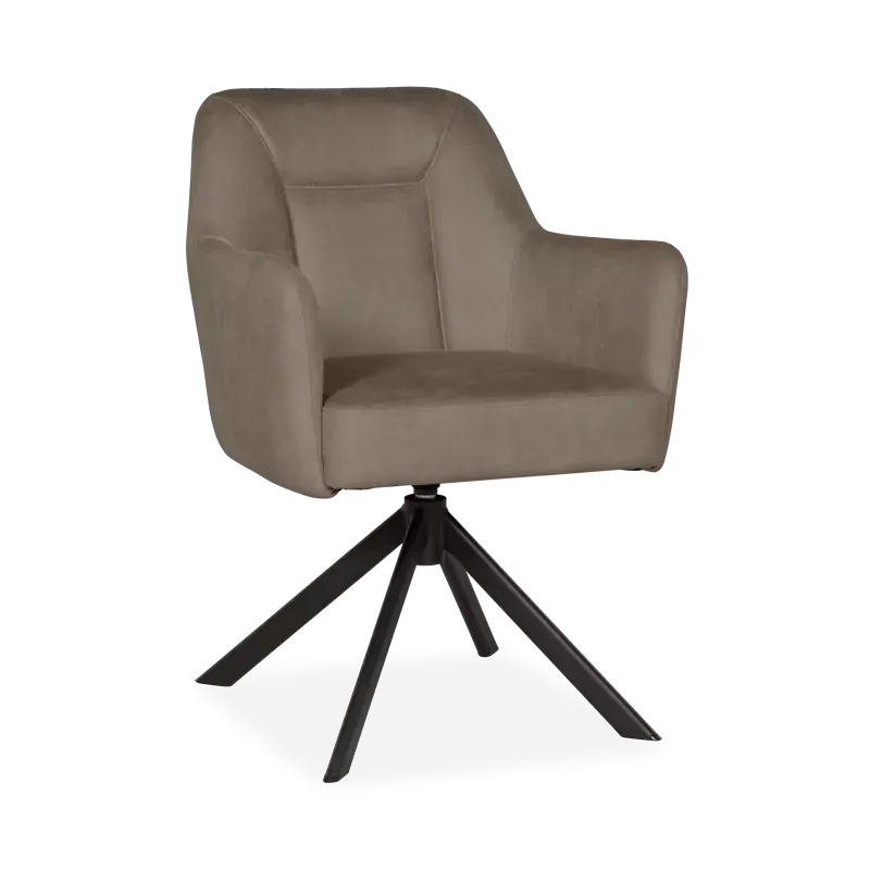 Armstoel Salina - draaibaar - pocketvering - microleder Oxx Forest