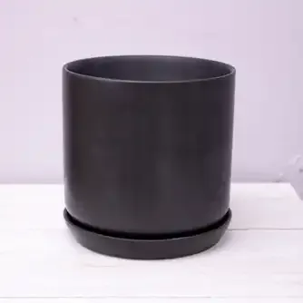 Boston Living Ella Ceramic Planter Pot Black 17cm