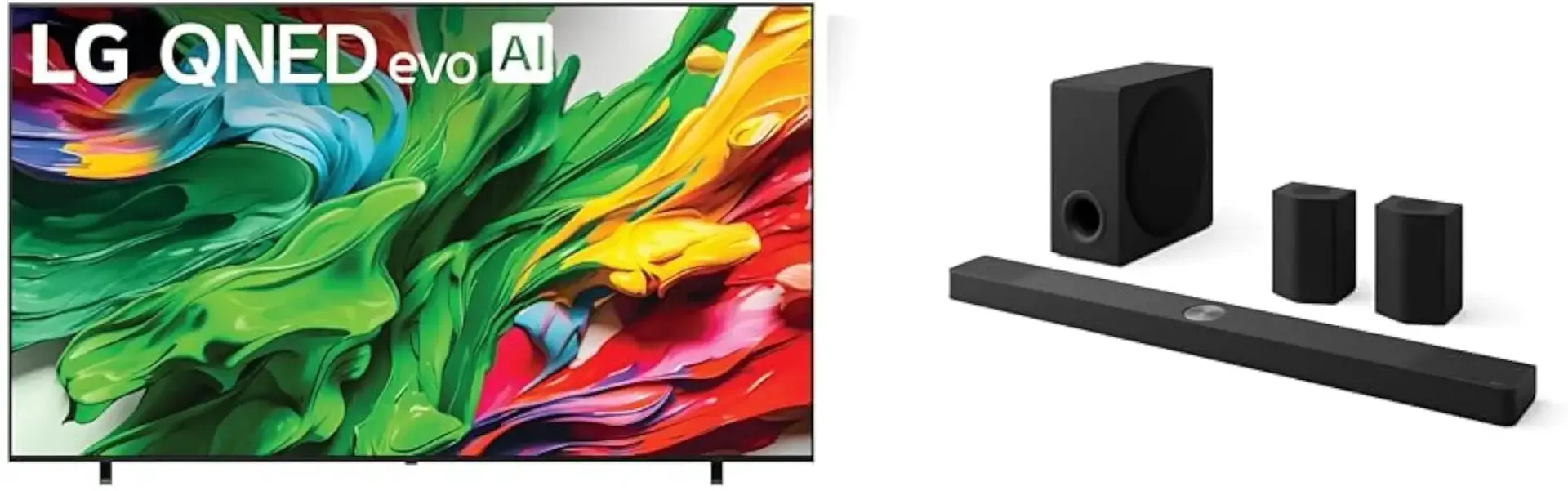 LG 100" QNED85A 4K Smart TV & 9.1.5-Ch. S95TR Soundbar with Dolby Atmos, DTS:X, Wireless Speakers and Subwoofer Home Theater Bundle