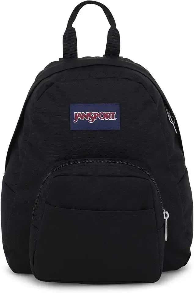 Half Pint Mini Backpack, 10.2 L - Durable Mini Bag Purse with Adjustable Shoulder Straps, Single Main Compartment, Zippered Stash Pocket, Black
