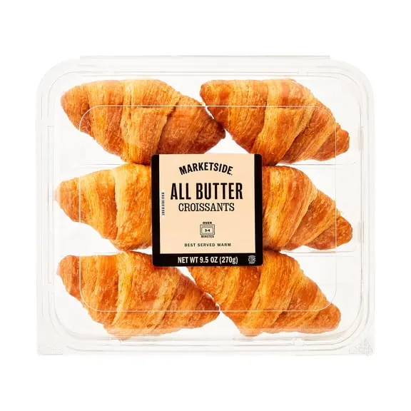 Rollback, Marketside All Butter Whole Baked Croissants, 9.5 oz, 6 Count $4.47 Was $5.43 47.1 ¢/oz