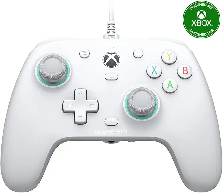 GameSir G7 SE Wired Controller for Xbox Series X|S, Xbox One & Windows 10/11, Plug and Play Gaming Gamepad with Hall Effect Joysticks/Hall Trigger, 3.5mm Audio Jack (White)