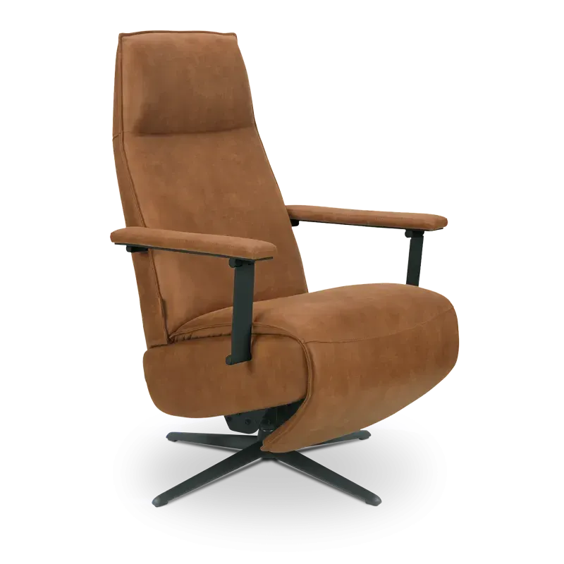 Relaxfauteuil VIllon - handmatig - microleder Oxx Camel