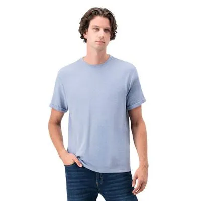 Playera Hummo Hombre Mangas Cortas Y Dobladas Diseño Liso