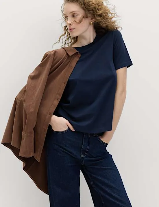 3er-Pack T-Shirts aus reiner Baumwolle