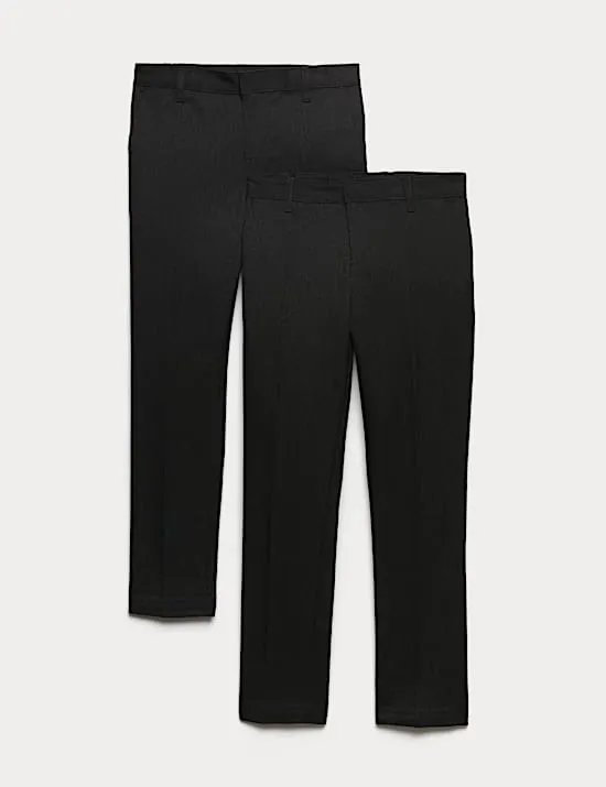 2er-Pack Schulhosen für Jungen mit schmalem Bein (2–18 J.)