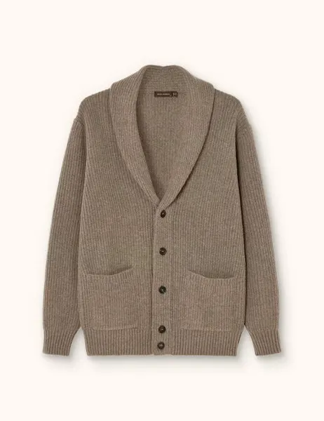 Roland Cardigan Walnut Beige
